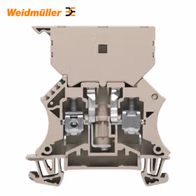 魏德米勒 W系列,熔断器型接线端子,额定横截面:6mm,螺钉联接；WSI 6/2 GZ/DEF63
