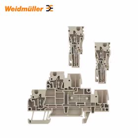 魏德米勒 Z系列,双层端子,额定横截面:2.5mm,弹片联接,深褐；ZDT 2.5/2