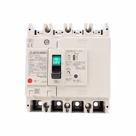 三菱电机 漏电塑壳断路器 极数4P 额定电流100A 分断能力30kA；NV125-SV 4P 100A 200-440V 30MA CE