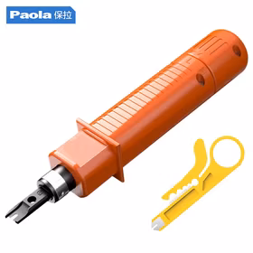 保拉(Paola) 网络模块打线刀 电话线通用卡线刀 110打线刀 配线架打线工具 网线打线刀 打线钳打线器3021