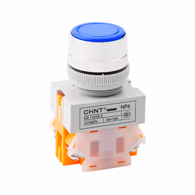 正泰 不带灯按钮；NP4-01BN 蓝