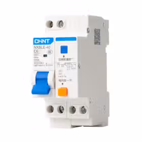 正泰 剩余电流动作断路器；NXBLE-40 1P+N C6 0.03A 4.5kA