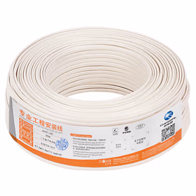 秋叶原（CHOSEAL）2芯多股电话线 精炼铜线芯 扁平线身 语音座机传真延长连接线 工程家装布线 50米 QS80T50S