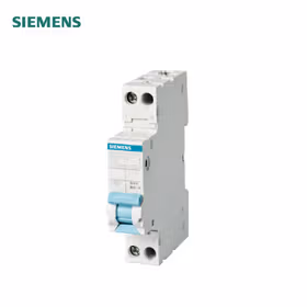 西门子 紧凑型电子式剩余电流保护断路器 绿色系列 16A 1P+N C 4.5kA 30mA A；5SV9-C16A-1P+N