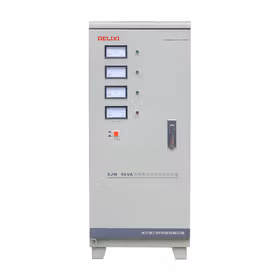 德力西电气 SJW系列三相高精度全自动交流稳压器；SJW-6KVA (三相)输入三相电压280V-460V英文标牌