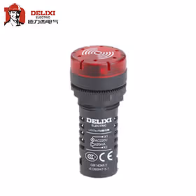 德力西电气 蜂鸣器；LAY5s-FM 断续式 AC.DC 12V 黑(蜂鸣器)