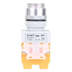 正泰 带灯自锁高钮；NP4-11DZS 白 220V LED