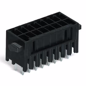 万可(WAGO) 针型插座,直型焊针,带有辅助锁定及分离装置,双排；713-1406/037-000