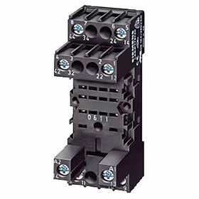 西门子 插座,用于PT继电器2个转换触点螺栓型端子连接；LZS:PT78720