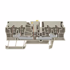 魏德米勒 电流测试端子,弹片联接,2.5mm,400V,16A,可翻转,深褐；ZTR 2.5/4AN