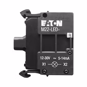 伊顿穆勒 按钮和指示灯附件，前部安装带灯基座，蓝，24DC/AC；M22-LED-B
