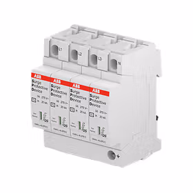 ABB 电涌保护器；OVR T2 4L 40-440 P QS