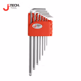 捷科(jetech) 7支套装球头镀铬标准长内六角扳手1.5-6mm；BS-C7