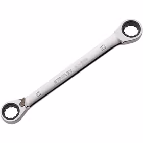 史丹利 英制双梅花双向棘轮快扳7/16"x1/2"；91-592-1L-22