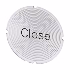 西门子 铭板适用于发光按钮,圆形,乳白色,带黑色文字,带标记：Close；3SU19000AB710DX0
