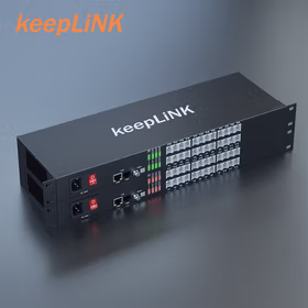 keepLINK KP-9000-24P 电话光端机百兆 24路电话