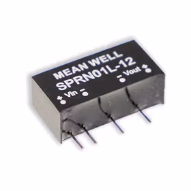 明纬 1W SIP封装DC-DC稳压转换器,4000台/箱；SPRN01L-15