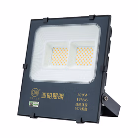 亚明 LED投光灯户外防水招牌射灯高亮探照灯工地庭院泛光灯 YM-7070-100W 暖光纳米系列