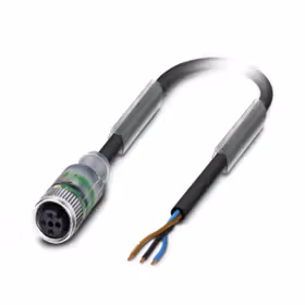 菲尼克斯 传感器/执行器电缆；SAC-3P- 5,0-PUR/M12FS-2L