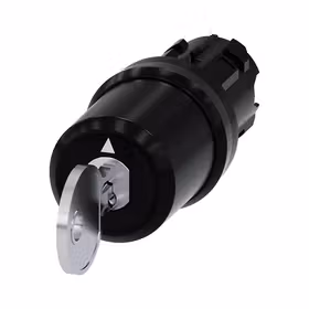 西门子 CES钥匙开关,22mm,塑料,锁闭编号SSG10,附带2把钥匙,3个开关位置,锁定,拔出钥匙I；3SU10005BL210AA0