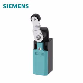 西门子 位置开关塑料外壳31mm设备连接1NO/2NC速动触点摇臂,35mm长右侧/左侧可调节带19mm塑料辊按客户要求摇臂在转向处安装并顺时针方向以一个确定的角固定：340&deg;；3SE52320LK151AL6