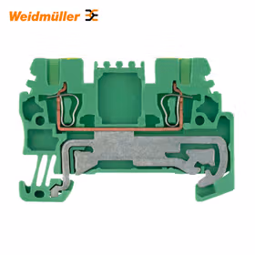 魏德米勒 接地型接线端子,弹片联接,1.5mm,180A(1.5mm),绿/黄；ZPE 1.5