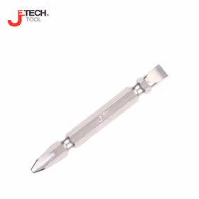 捷科(jetech) 一端轴径6mm一字,一端#2+字长度65mm十字双头旋具头；SL6-PH2-65