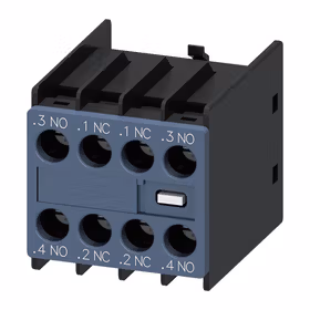西门子 辅助开关正面,2NO+2NC电流路径1NO,1NO,1NC,1NC用于3RH2和3RT2螺栓型端子连接；3RH29111FA220MA0