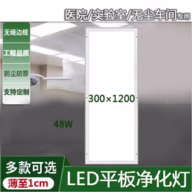 远波 净化灯led超薄无尘车间手术室医院平板明装洁净灯 300*1200 48W（京仓发货）