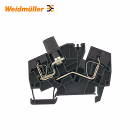 魏德米勒 Z系列,熔断器型接线端子,额定横截面:6mm,弹片联接,黑色,直接安装；ZSI 6-2 2X2.5/G20