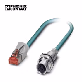 菲尼克斯 预制以太网电缆；VS-M12FSBPS-IP20-93E-LI/1,0