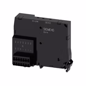 西门子 的电子模块IO-Link,黑色,8个输入端/输出端,可自由编程,默认设置6DI/2DQ,弹簧型接口（嵌入式）,用于前面板安装；3SU14001HL106AA0