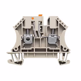 魏德米勒 电流测试端子,螺钉联接,4mm,400V,32A,可翻转,深褐；WTR 4 STB