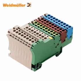 魏德米勒 传感器/执行器端子,弹片联接,1.5mm,回路数:8；ZIA 1.5/4L-PE/8/KB