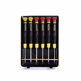 史丹利 6件套一十字微型螺丝批组套A；66-392