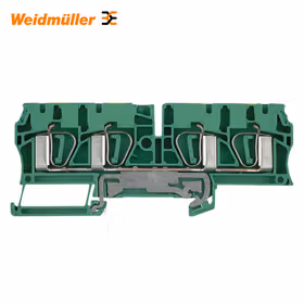 魏德米勒 接地型接线端子,弹片联接,4mm,480A(4mm),绿/黄；ZPE 4/4AN
