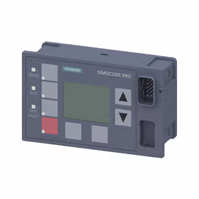 西门子 带显示屏的操作块适用于SIMOCODEproV安装在开关柜门内或前面板,可插入基础设备或扩展模块；3UF72101AA010