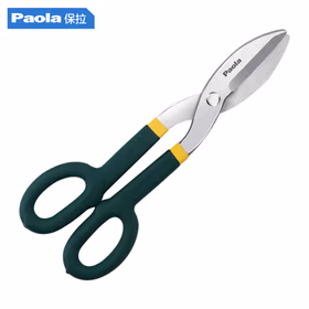 保拉(Paola) 美式铁皮剪12英寸 不锈钢金属铁丝大剪刀剪铁皮白铁皮剪子7784