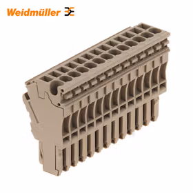 魏德米勒 Z系列,接线端子,接插件,深褐,直接安装；ZP 2.5/1AN/QV/13