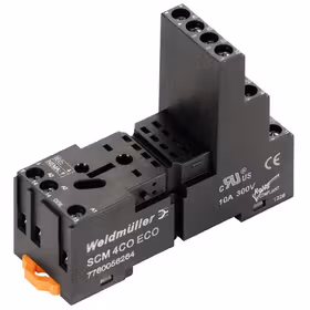 魏德米勒 D-SERIES DRM,继电器底座,持续电流:6A,螺钉联接；SCM 4CO ECO