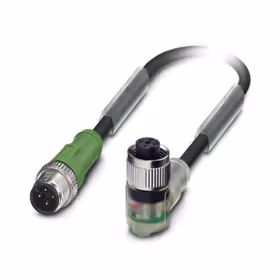 菲尼克斯 传感器/执行器电缆；SAC-4P-M12MS/5,0-PUR/M12FR-3L