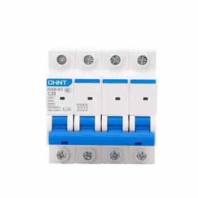 正泰 小型断路器；NXB-63 4P D20