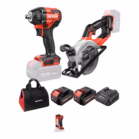 大有20V工业级木工手提锂电锯无刷5835+5765电圆锯扳手5.0双电快充