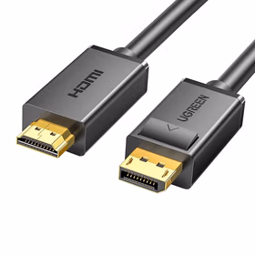 绿联(UGREEN) DP转HDMI公对公线 黑色线规:28AWG OD7.3MM分辨率:3840*2160 30Hz2米铝箔袋包装；10202