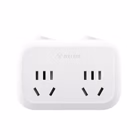 公牛 一转二转换插头 插座电源转换器一字型 2位分控 10A 250V；GN-9323