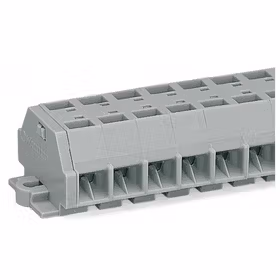 万可(WAGO) 4线端子排,带有固定耳,适用于螺丝或相似安装类型,孔直径3.2mm,有209-123安装适配器,还适用于DIN 35轨道,2极；260-202