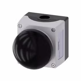 西门子 按钮盒,外壳塑料,顶端灰色,1指令点塑料,指令点中心,A=黑色蘑菇形按钮,键控式,1S；3SU18012GA002AA1