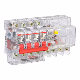 德力西电气 DZ47TRLE透明小型漏电断路器；DZ47TRLE 透明RCBO 6kA 4P C型 32A 30mA