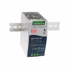 明纬 240W单组输出工业用DIN导轨型有PFC功能电源,12台/箱；SDR-240-48