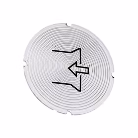 西门子 铭板适用于发光按钮,圆形,乳白色,带黑色文字,带图形符号：吸；3SU19000AB710RR0